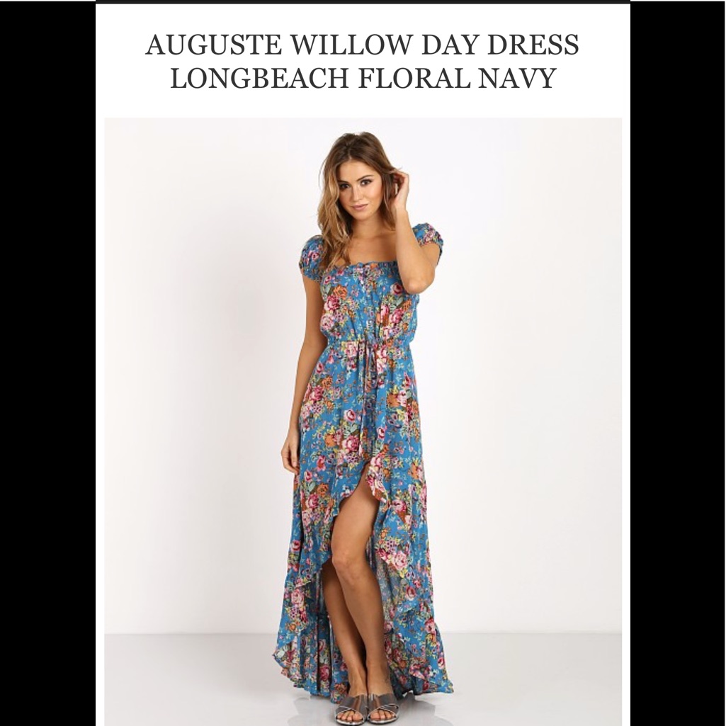 Auguste Willow Day Maxi In Long Beach Floral Blue